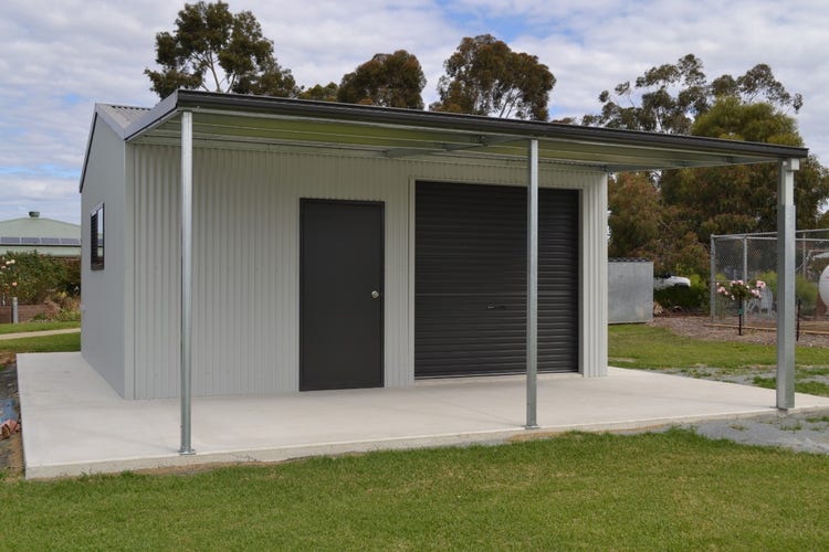 a photo of our She Shed.